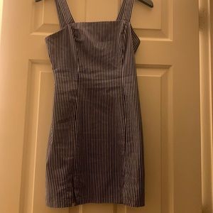 Blue Striped forever 21 Short dress